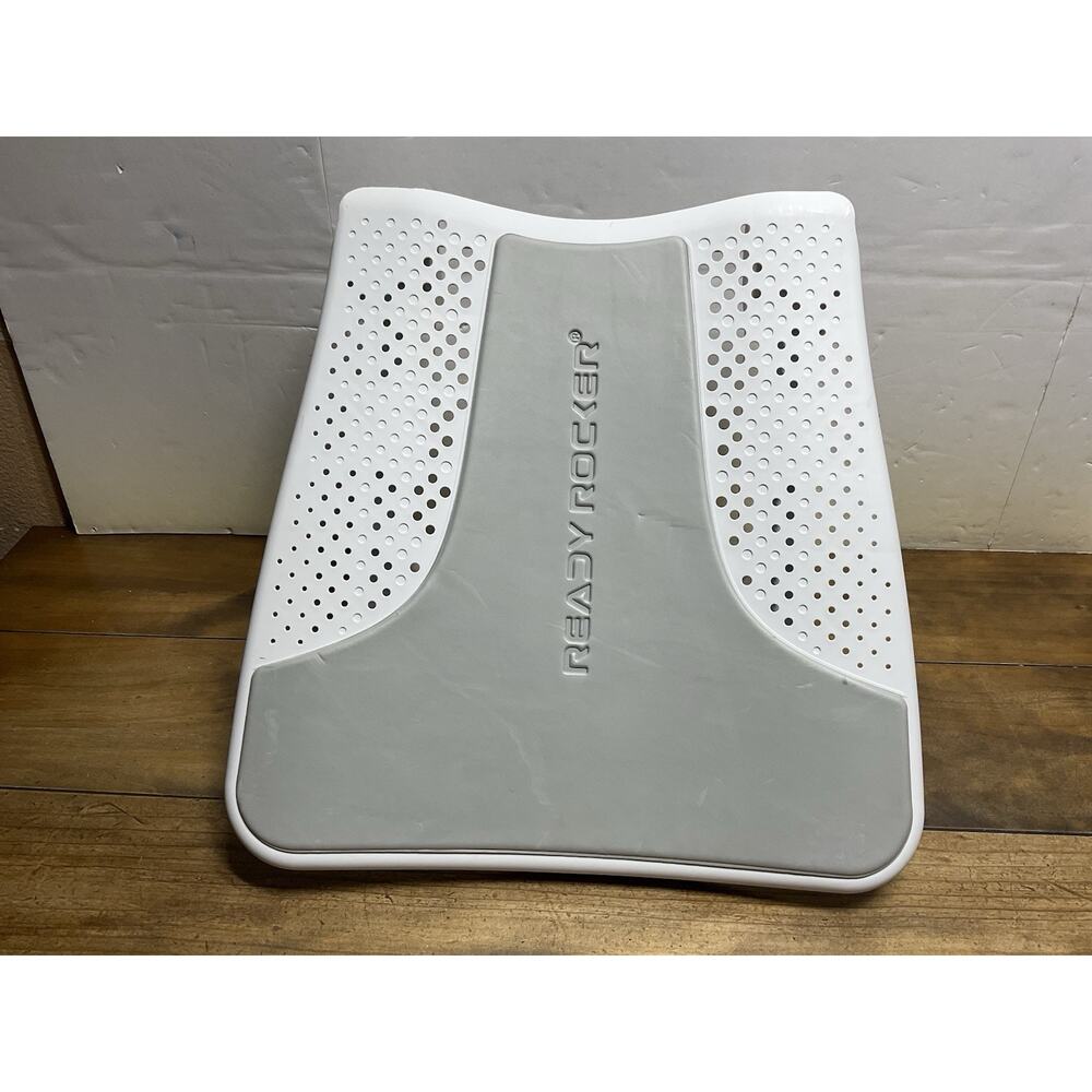 Ready Rocker Portable Rocking Chair And Back Support Lumbar Support White Gray - Picture 2 of 7